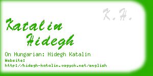 katalin hidegh business card